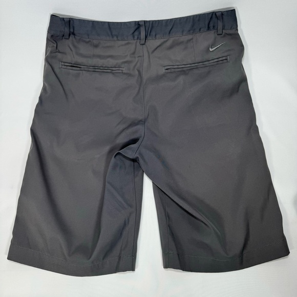 Nike Golf Flat Front Youth Large YL Shorts Boys Gray Dri-FIT School Uniform - Picture 3 of 6